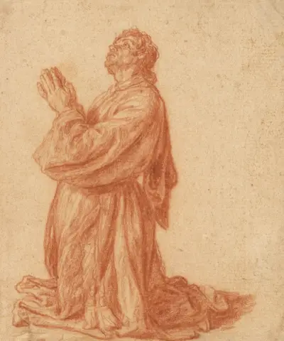 Study of a Kneeling Man, Pieter Lastman