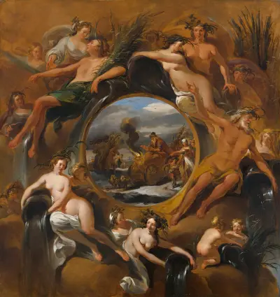 Allegory of Winter av Nicolaes Pietersz. Berchem