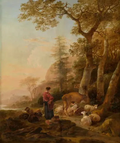 Italian Landscape, 1645 av Nicolaes Pietersz. Berchem