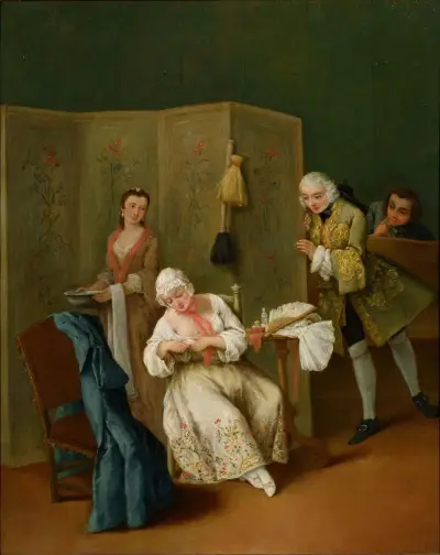 The Indiscreet Gentleman av Pietro Longhi