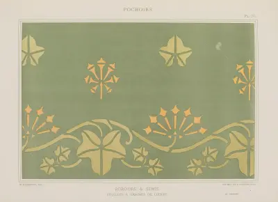 Bordure et semis, Feuilles & graines de lierre av Maurice Pillard Verneuil