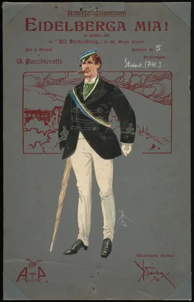 Studenti (atto I), 1907 – nr 4 av Pipein Gamba