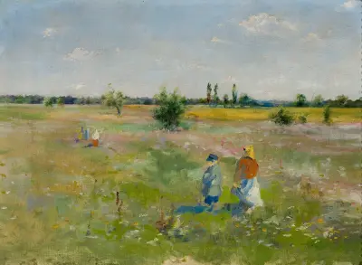 In the meadow av Władysław Podkowiński