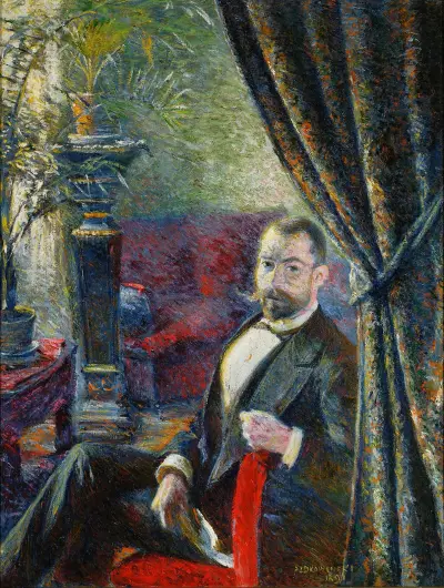 Portrait of a man av Władysław Podkowiński