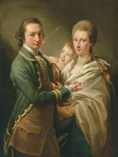 Arthur Saunders Gore, Viscount Sudley, later 2nd Earl of Arran (1734-1809), and his wife, Pompeo Batoni