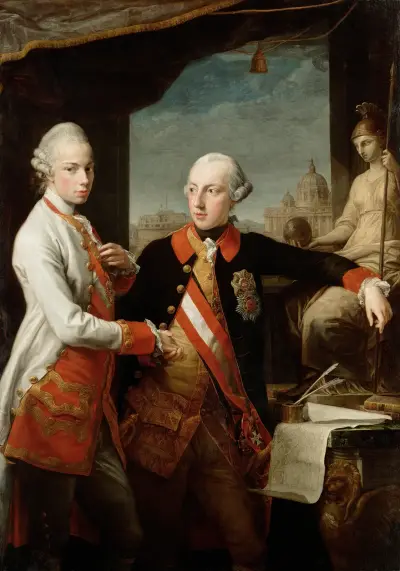 Emperor Joseph II With Grand Duke Pietro Leopoldo Of Tuscany, Pompeo Batoni