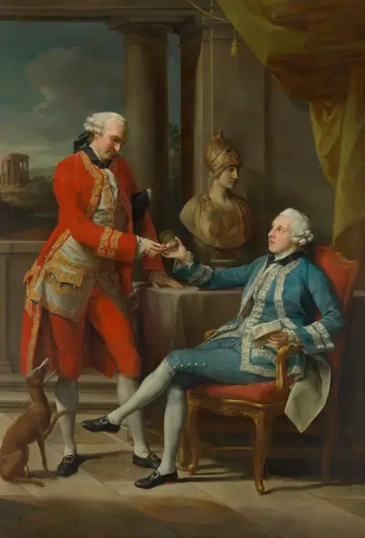 Sir Sampson Gideon And An Unidentified Companion, Pompeo Batoni