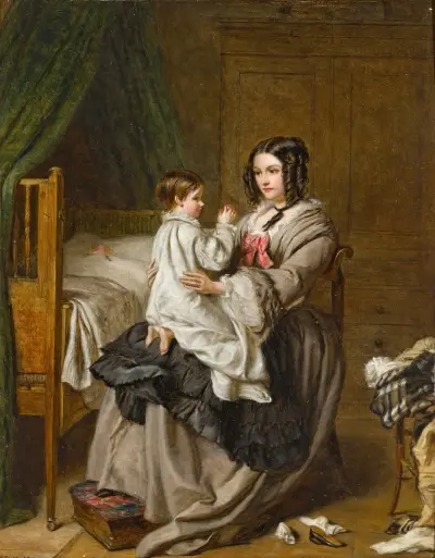 Bedtime (Evening Prayers) von William Powell Frith