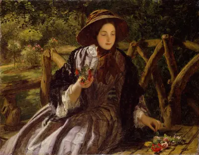Garden Flowers (Making A Posy) von William Powell Frith