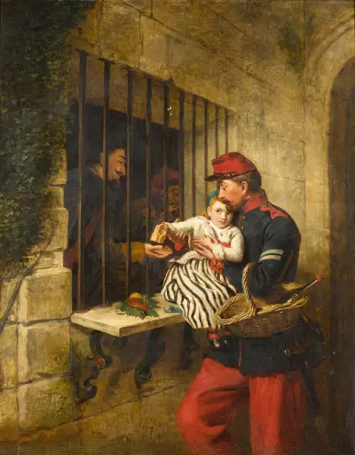 Interior of Marseilles Prison, a Scene from Little Dorrit von William Powell Frith