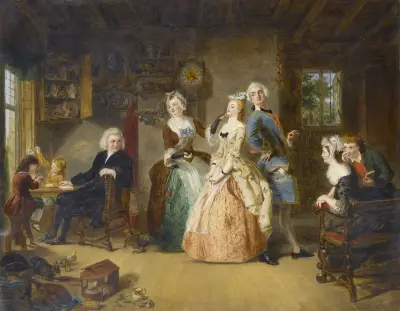 Measuring Heights von William Powell Frith