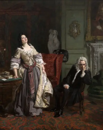 Pope Makes Love To Lady Mary Wortley Montagu von William Powell Frith