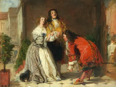 Scene from Le Bourgeois gentilhomme von William Powell Frith