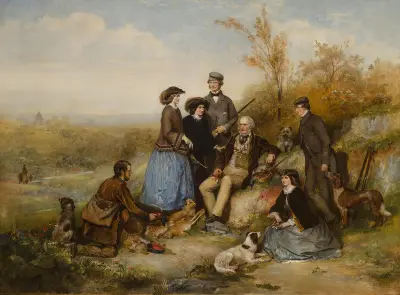 The Shooting Party von William Powell Frith