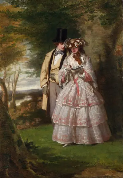 The Two Central Figures in Derby Day von William Powell Frith