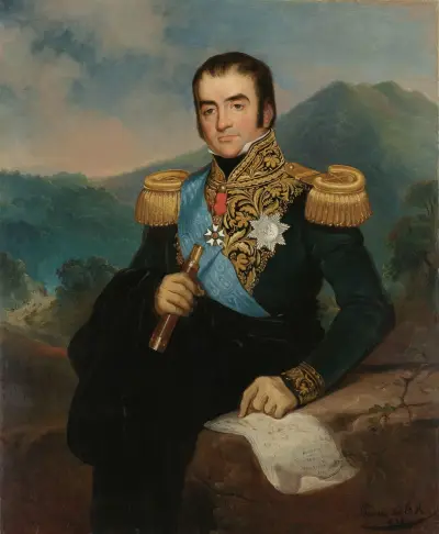 Portret pośmiertny Hermana Willema Daendelsa, gubernatora generalnego Holenderskich Indii Wschodnich, Raden Saleh