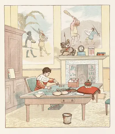 Sing a song for Sixpence Pl.6 von Randolph Caldecott