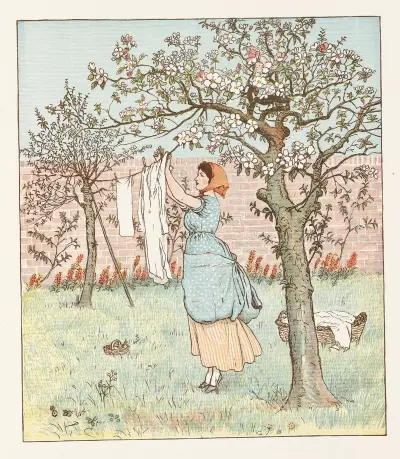Sing a song for Sixpence Pl.8 von Randolph Caldecott