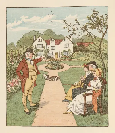 The House that Jack Built Pl.2 von Randolph Caldecott