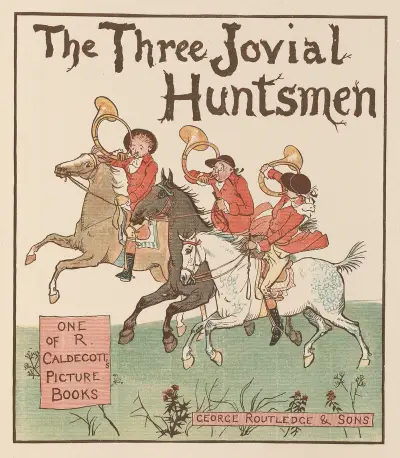 The Three Jovial Huntsmen Pl.1 von Randolph Caldecott