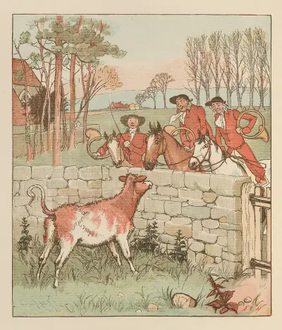 The Three Jovial Huntsmen Pl.5 von Randolph Caldecott