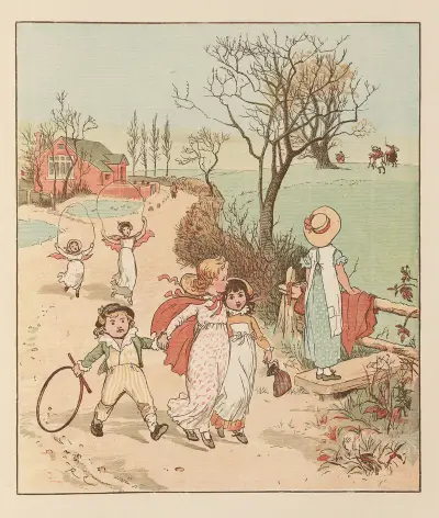 The Three Jovial Huntsmen Pl.6 von Randolph Caldecott
