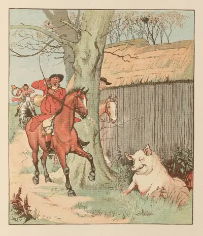 The Three Jovial Huntsmen Pl.7 von Randolph Caldecott