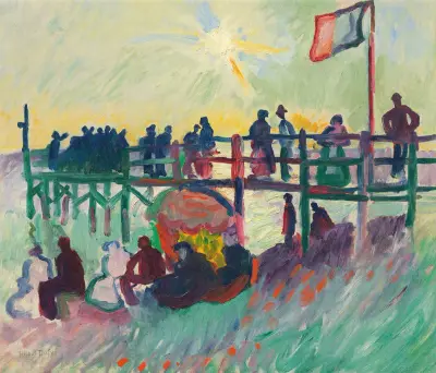 Der Landungssteg in Le Havre von Raoul Dufy
