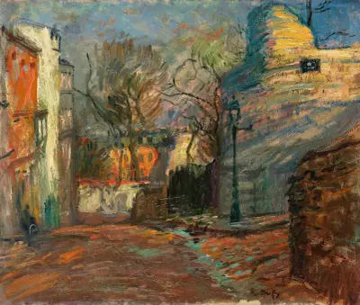 Straße in Montmartre von Raoul Dufy