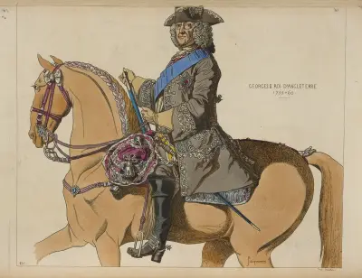 Georges II roi d’Angleterre. 1755-60. av Raphaël Jacquemin
