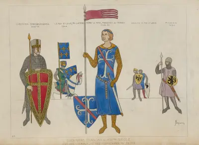 Guerriers Francais du XIIIme siecle av Raphaël Jacquemin