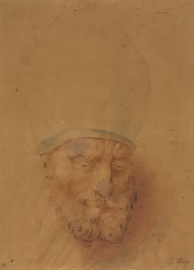Head of a Bishop (third quarter 1700s), Anton Raphael Mengs