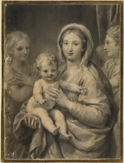 Madonna mit dem Kind und zwei Engel, Anton Raphael Mengs