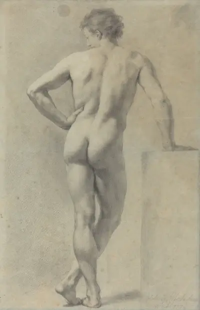 Male Nude Study, 1778, Anton Raphael Mengs