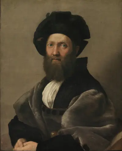 Portrait of Baldassarre Castiglione av Raphael