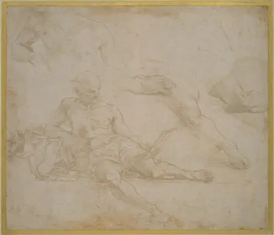 Study of ‘Diogenes’ in the ‘School of Athens’ av Raphael