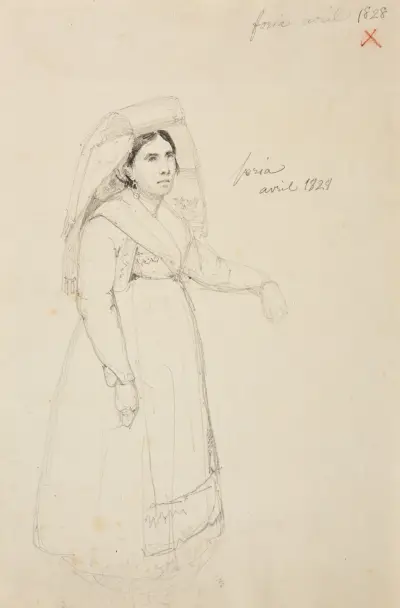 Étude de femme av Jacques-Raymond Brascassat