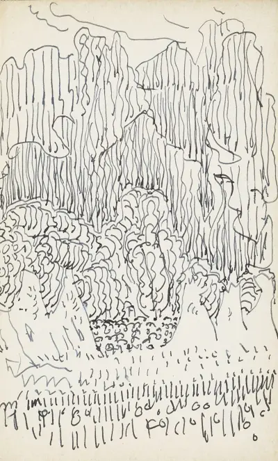 Landschaft mit Bäumen von Reijer Stolk