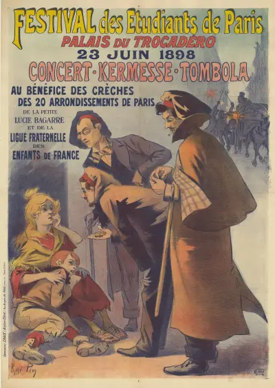 Festival des Etudiants de Paris. Palais du Trocadéro, 23. Juni 1898, Konzert – Kermesse – Tombola von René Péan