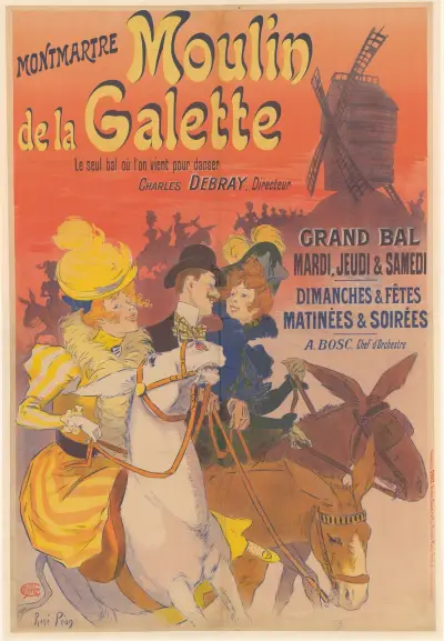 Montmartre. Moulin de la Galette von René Péan
