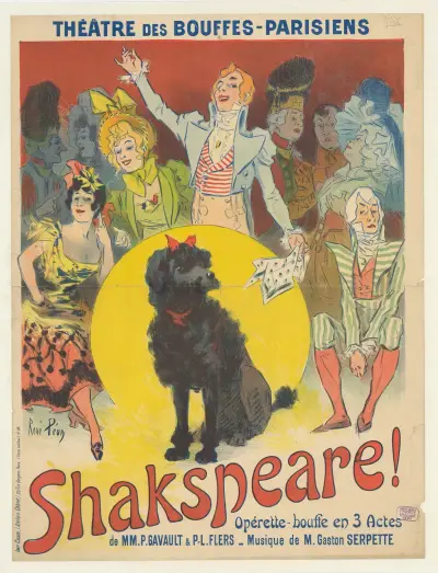 Théâtre des Bouffes-Parisiens. ‘Shakspeare !’ von René Péan