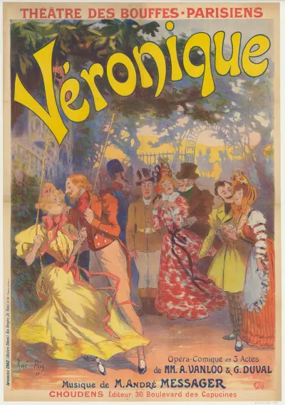 Théâtre des Bouffes-Parisiens. Véronique, opéra-comique in drei Akten von A. Vanloo und G. Duval von René Péan