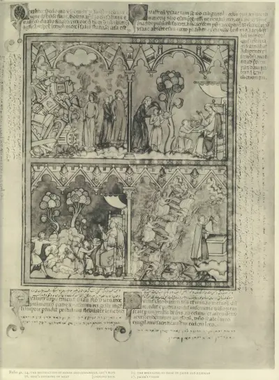 Starozákonní ilustrace ze středověkého rukopisu, polovina 13. století, obr. 07, Montague Rhodes James