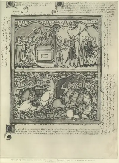 Kniha starozákonních ilustrací z poloviny 13. století, pl. 25, Montague Rhodes James