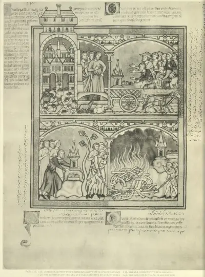 Kniha starozákonních ilustrací z poloviny 13. století, tab. 42, Montague Rhodes James