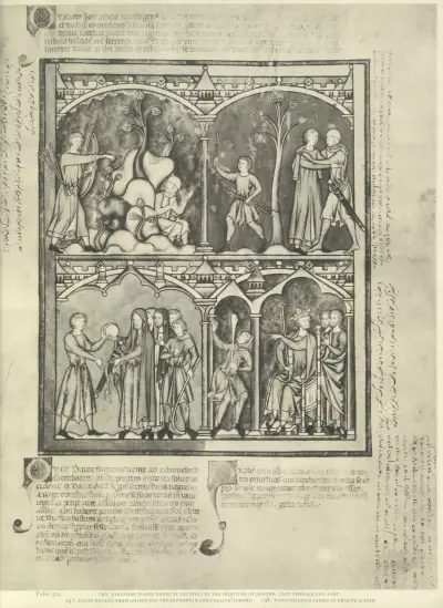 Ilustrace Starého zákona z poloviny třináctého století, tab. 63, Montague Rhodes James