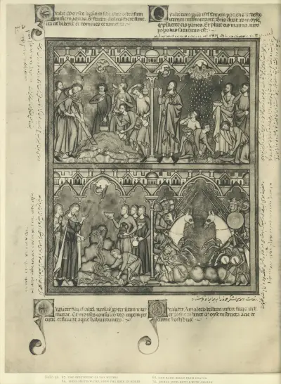 Ilustrace ze Starého zákona z poloviny 13. století, tab. 18, Montague Rhodes James