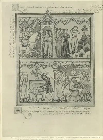 Kniha starozákonních ilustrací z poloviny 13. století, tab. 26, Montague Rhodes James