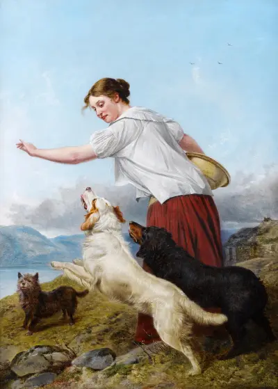 A highland walk av Richard Ansdell