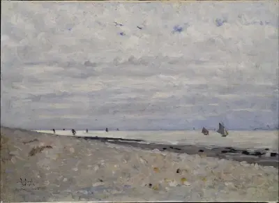 Havslandskap vid Honfleur av Richard Bergh